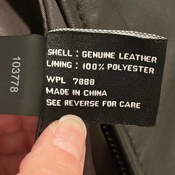 Avanti Dark Brown Leather Jacket Stand-Up Collar and Fitted Design size S EUC - Picture 6 of 8